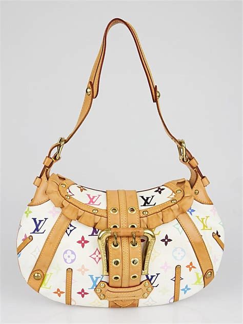 lv leonor|LOUIS VUITTON Monogram Multicolor Leonor White.